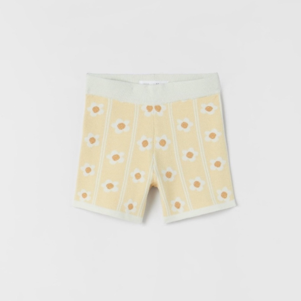NWT Zara girls knit jacquard shorts, size 13/14